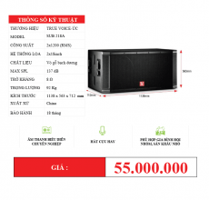 Subwoofer TV-SUB218A