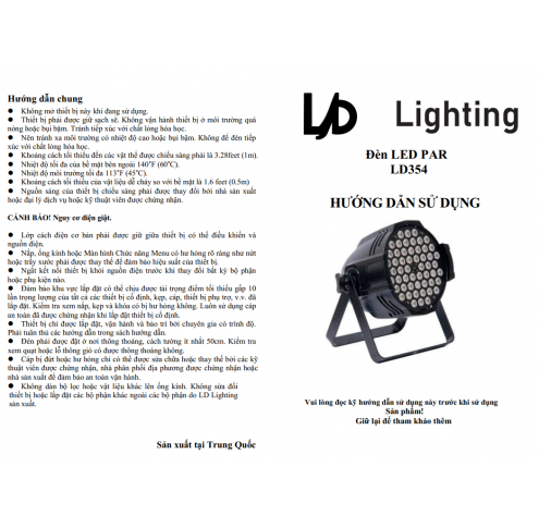 Đèn LED PAR 54x3W LD354